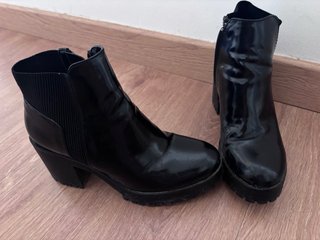 Botines negros tacón plataforma