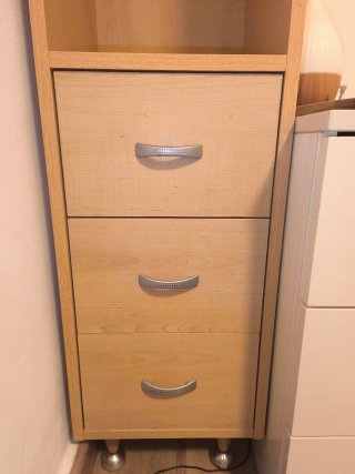 Columna de baño madera y cristal
