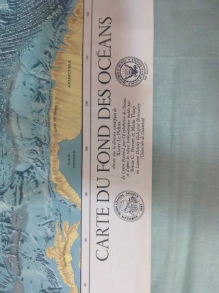 Mapa Póster Fondo de los Océanos