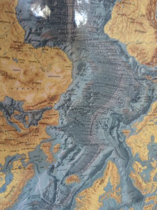 Mapa Póster Fondo de los Océanos