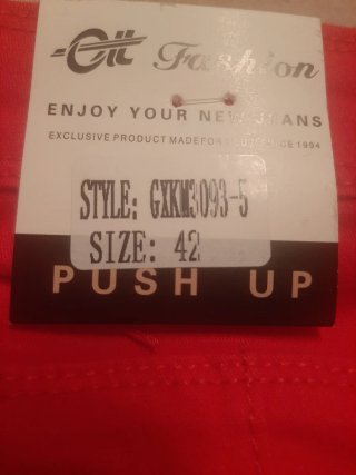Pantalón Push Up Rojo