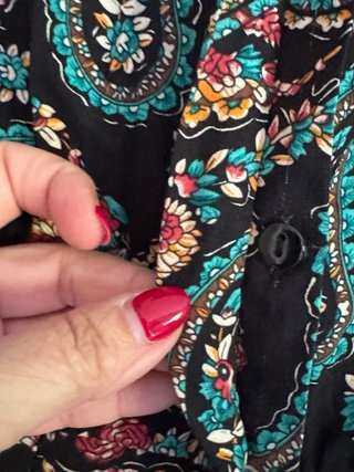 Vestido largo estampado paisley