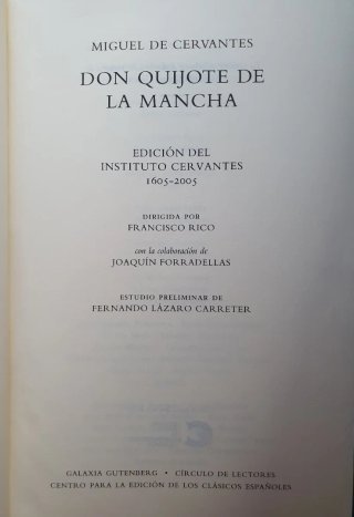Miguel de Cervantes Don Quijote de la Mancha : ...