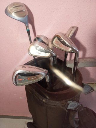 Bolsa de golf Titleist con palos