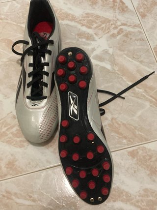 Botas de fútbol Reebok Tacos Plata/Negro