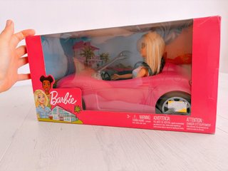 Coche Barbie Rosa Glitter Caja Original