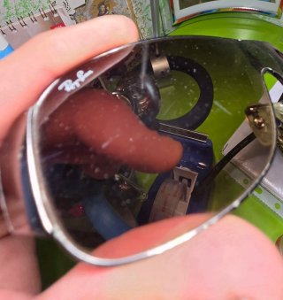 Occhiali da sole Ray-Ban neri  a mascherina