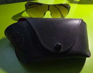 Occhiali da sole Ray-Ban neri  a mascherina