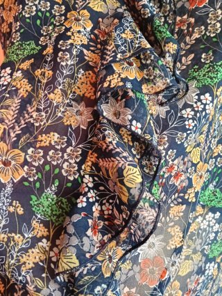 Camisa Gasa Estampada Flores