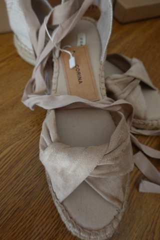 Alpargatas Corina Talla 39 Natural