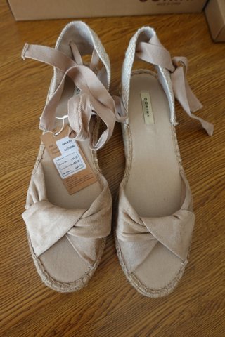 Alpargatas Corina Talla 39 Natural