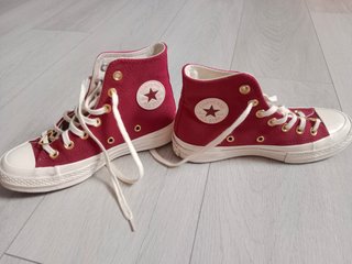 Zapatillas Converse Altas Rojas y Blancas