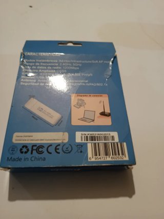 Adaptador WiFi USB 3.0 Kasda Doble Banda AC 1200