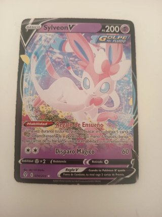 Cartas Pokémon V (Gengar, Eevee, Sylveon, Loudred)