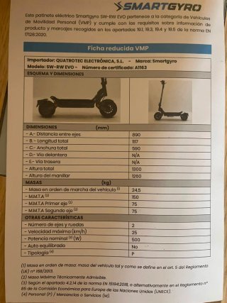 Patinete Smartgyro Rockway EVO