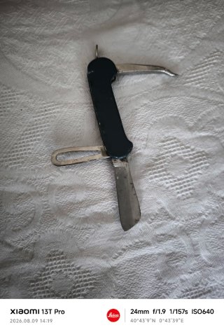 Navaja marinera antigua vintage con pincho