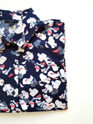 Camisa COS Estampada Azul Multicolor