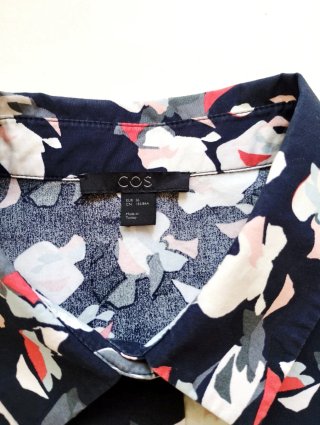 Camisa COS Estampada Azul Multicolor
