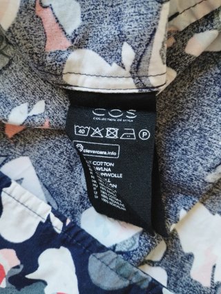 Camisa COS Estampada Azul Multicolor