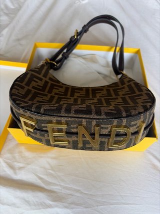 Bolso Fendi Monogram Marrón y Beige