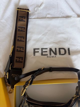 Bolso Fendi Monogram Marrón y Beige