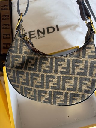 Bolso Fendi Monogram Marrón y Beige