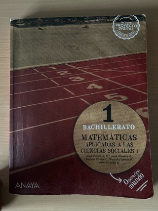 Matemáticas aplicadas a las Ciencias Sociales I...