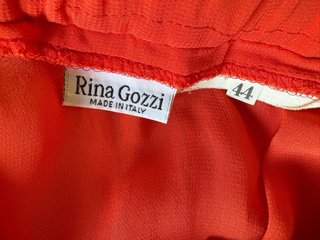 Falda gasa italiana naranja