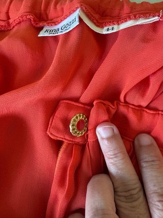 Falda gasa italiana naranja