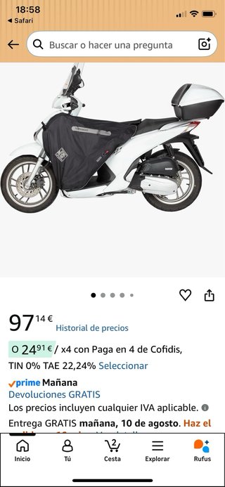 Tucano Urbano Termoescudo Cubrepiernas Moto