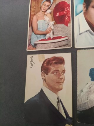 6 Postales Actores Años 50/60