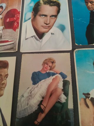 6 Postales Actores Años 50/60