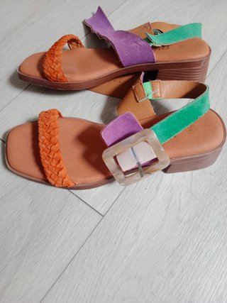 Sandalias RKS Verdes, Naranjas y Moradas