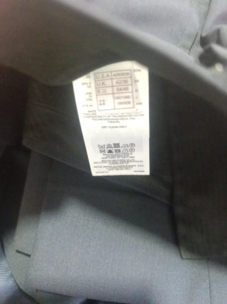 Traje de caballero talla 54 azul