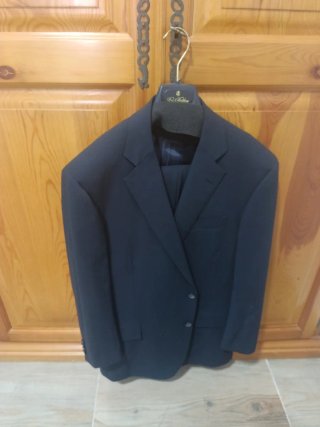 Traje de caballero talla 54 azul