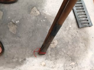 Caña de pescar de bambú