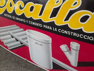 Gran Cartel XXL esmaltado Rocalla Construcción
