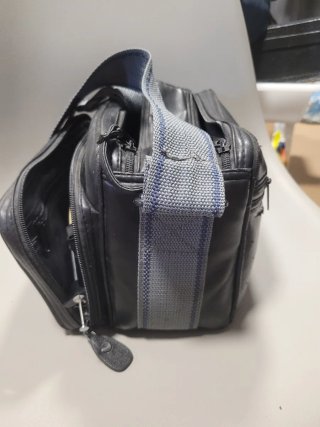 Bolso vintage para cámara y objetivo