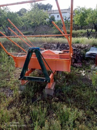 Paraguas hidráulico para almendras y aceitunas