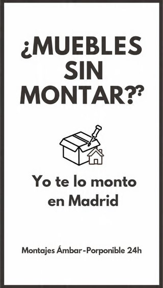 Montador de muebles a domicilio en Madrid - Rápido