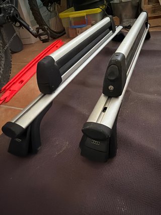 Barras portaequipajes Audi con portaesquís