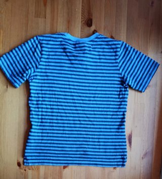 Camiseta Nike Air Rayas Azul Niño Talla M