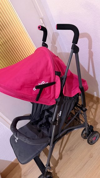 Silla de paseo rosa plegable