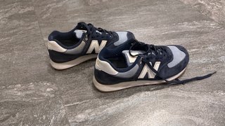 Zapatillas New Balance 574 Tela Vaquera Azul Blnco