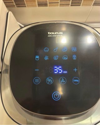 Freidora de aire Taurus Aero Crisp Spin 6L Nueva