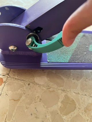 Patinete Plegable Morado y Turquesa