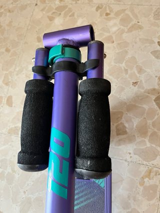 Patinete Plegable Morado y Turquesa
