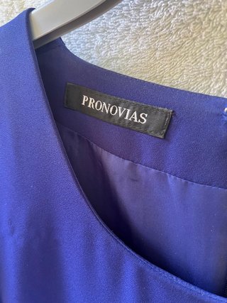Vestido de fiesta Pronovias azul eléctrico