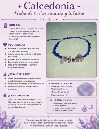 Pulsera de calcedonia
