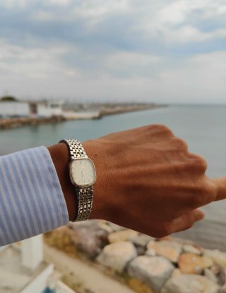 Omega De Ville Reloj Suizo Dorado y Plateado